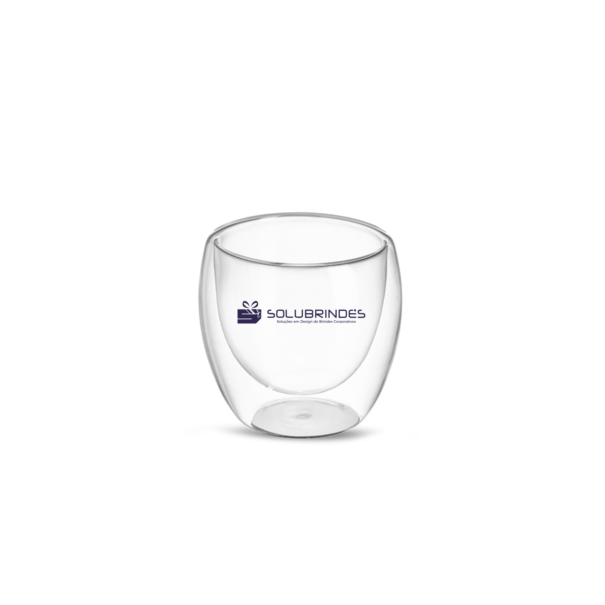 Copo Vidro Parede Dupla 160ml